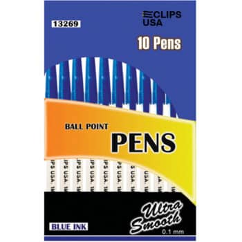 10Pk of Pens - Blue Ink (72 Pack)