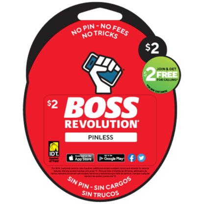 150 Pack of $2 Boss Revolution Pinless Recharge Cards
