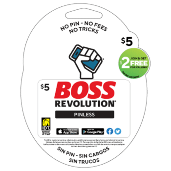 50 Pack of $5 Boss Revolution Pinless Recharge Cards