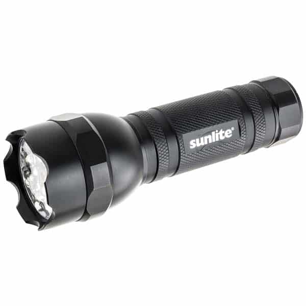 Green LED Mode Tactical Flashlight Strobe Water Resistant Red Laser 