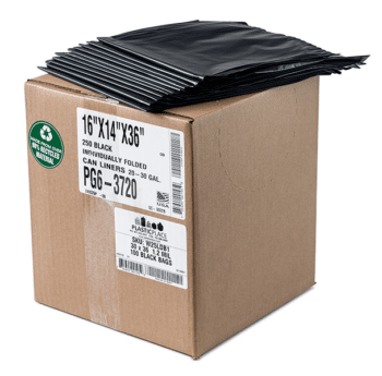 Top Knot Bags 55 Gallon Garbage Trash Bag 38x58 1.2 Mil Black 100 Count Can Liner Bulk 56 Gallon 57 Gallon 58 Gallon 59 Gallon 60 Gallon 55-60