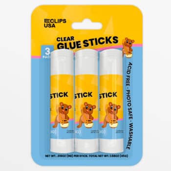 Glue Stick, White, 3 Pk.