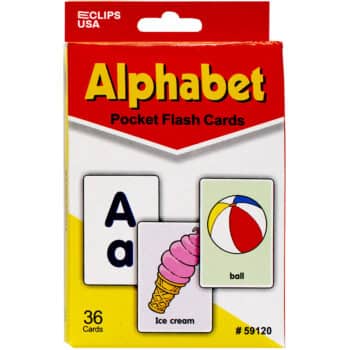 Flash Cards, Alphabet, 36 cards