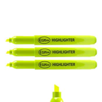 Highlighters, Yellow, 3 Pk.