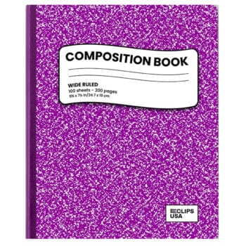 Composition Notebook - Wide Ruled, Purple