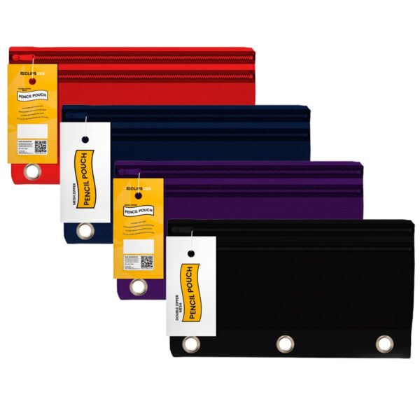 Staples Double Zipper All-Purpose Pouch - Assorted Colours