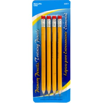 Primary Training Pencils, 4Pk