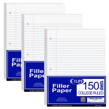 Filler Paper - College Ruled - 150 Sheets