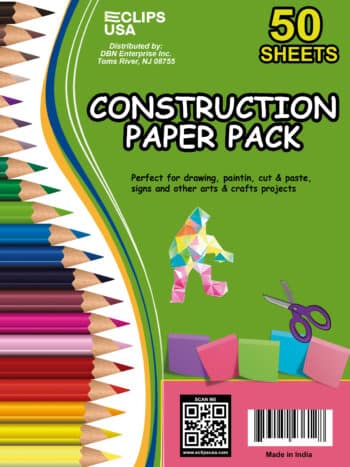 Construction Paper Pack, 50 Sheets