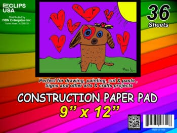 Construction Paper Pad, 36 Sheets