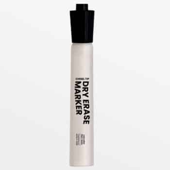 Dry Erase Markers, Chisel Tip, Black Ink
