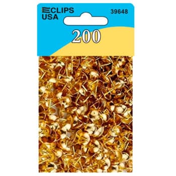 Thumb Tacks, Gold, 200 ct.