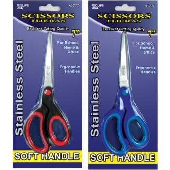 Professional Home & Office Scissors, Soft Handles, 7"