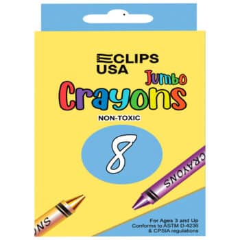 Jumbo Crayons, 8 Count