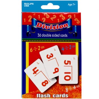 Flash Cards, Division, 36 Cards
