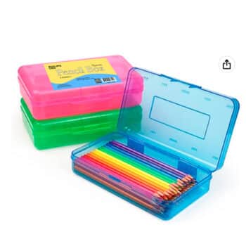 Pencil Box, Assorted Colors