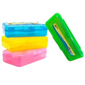 Student Pencil Box, Assorted Colors