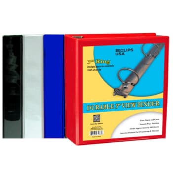 Vinyl View Binder, 3"