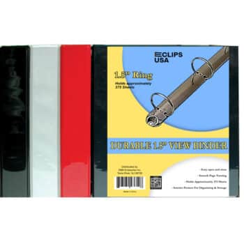 Vinyl View Binder, 1.5"
