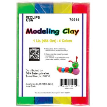 4 Color Jumbo Modeling Clay