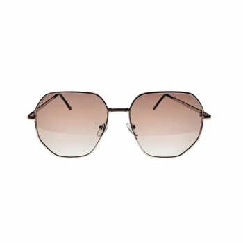 FASHION SILVER FRAME GRAY LENS SUNGLASSES