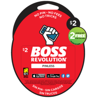 150 Pack of $2 Boss Revolution Pinless Recharge Cards